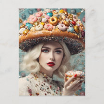 Blond Woman on Planet Doughnut Fantasy