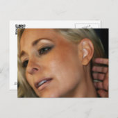 Blond Woman Postkarte (Vorne/Hinten)