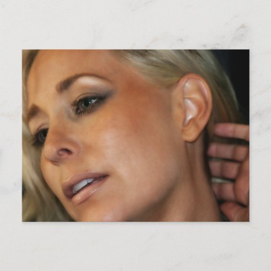 Blond Woman Postkarte (Vorderseite)