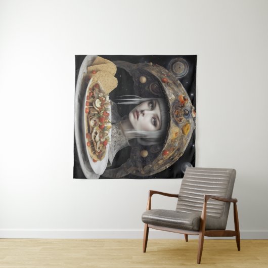 Blond Women on Planet Taco Fantasy Wandteppich (Beispiel (Horizontal))