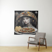 Blond Women on Planet Taco Fantasy Wandteppich (Beispiel)