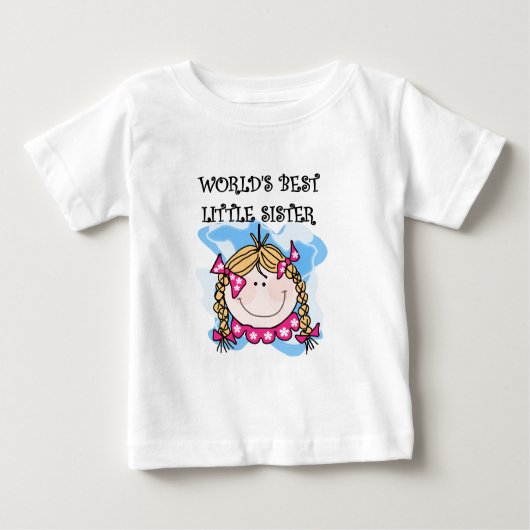 Blond World's Best Little Sister Tshirts (Vorderseite)