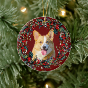 Blond Yellow Niedlich Corgi Weihnachtsfest Weihnac Keramik Ornament