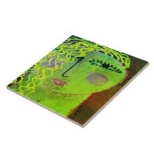 Blonde Abstraktes Portrait einer Frau Fliese (Seite)