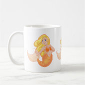 Blonde Adorable Meerjungenkaffee / Latte Tasse (Links)