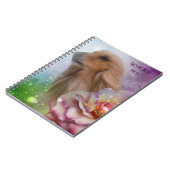 Blonde Afghan Hound Fantasy Dog Art Notebook Notizblock (Linke Seite)