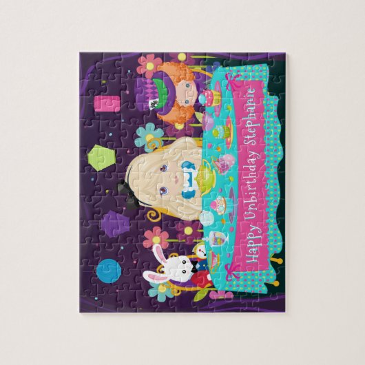 Blonde Alice Tea Party Jigsaw Puzzle (Vertikal)