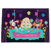 Blonde Alice - Tee-Party Große Geschenktasche Große Geschenktüte (Vorderseite)