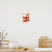 Blonde am Strand von Gil Elvgren aus den 50er Jahr Poster (Küche)