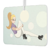 Blonde Anime Girl Autolufterfrischer (Links)