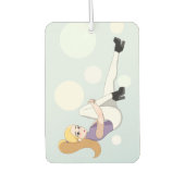 Blonde Anime Girl Autolufterfrischer (Vorderseite)