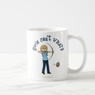 Blonde Archery in Blue Kaffeetasse