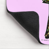 Blonde Army-Frau Mousepad (Ecke)