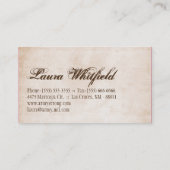 Blonde auf rosa braune Baker Cup Cakes Business Ca Visitenkarte (Rückseite)