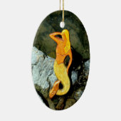 Blonde-Aussichtshemme Keramik Ornament (Rechts)