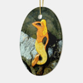 Blonde-Aussichtshemme Keramik Ornament (Links)
