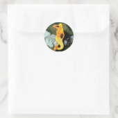 Blonde-Aussichtshemme Runder Aufkleber (Tasche)