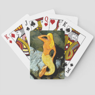 Blonde-Aussichtshemme Spielkarten