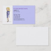 Blonde Avatara-Visitenkarte Visitenkarte (Vorne/Hinten)