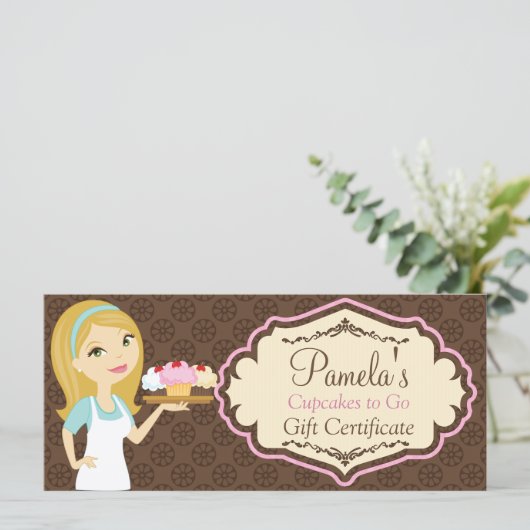 Blonde Baker Cupcake D12 Geschenkgutschein 3 (Stehend Vorderseite)