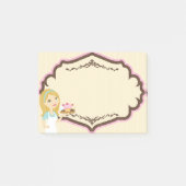 Blonde Baker Cupcake D12 Post It Notes Pad 1 Post-it Klebezettel (Vorderseite)