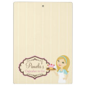 Blonde Baker Cupcake D12 Zwischenablage 1 Klemmbrett (Rückseite)