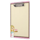 Blonde Baker Cupcake D12 Zwischenablage 3 Klemmbrett (Links)