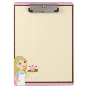 Blonde Baker Cupcake D12 Zwischenablage 3 Klemmbrett