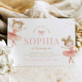 Blonde Ballerina Birthday Einladung