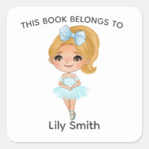 Blonde Ballerina Blue Dress Name Ballet Label