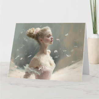 Blonde ballerina , ein Liebe Ballerina Karte