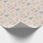 Blonde Ballerina Personalisiert Nutcracker Geschenkpapier (Ecke)