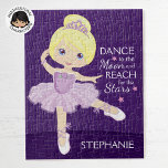 Blonde Ballerina Puzzle<br><div class="desc">Personalisieren Sie das multikulturelle Ballerina-Puzzle. Bitte Karo mehr von meinen personalisierten Ballerina Geschenken.</div>