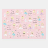Blonde Ballerina Wrapping Paper Sheets Geschenkpapier Set (Vorderseite 2)