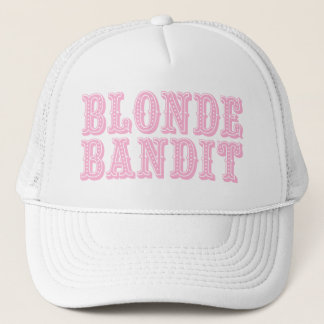 Blonde Bandit Cowgirl Barrel Racing Trucker Hat Truckerkappe