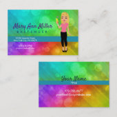 Blonde Barkeeper-Visitenkarte Visitenkarte (Vorne/Hinten)