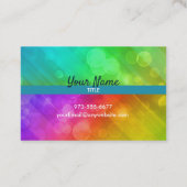 Blonde Barkeeper-Visitenkarte Visitenkarte (Rückseite)