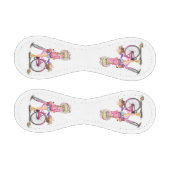 Blonde Baseball Girl mit rosa Bike (Paneele)