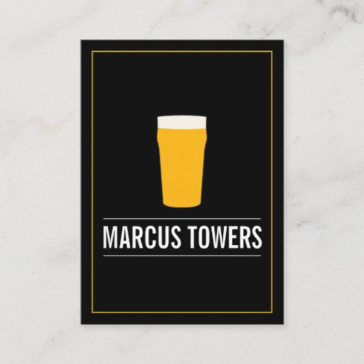 Blonde Beer IPA Brewmaster Visitenkarte (Vorderseite)