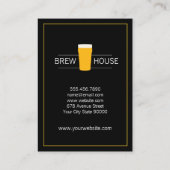 Blonde Beer IPA Brewmaster Visitenkarte (Rückseite)