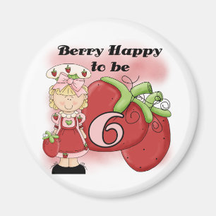 Blonde Beeren-6. Geburtstags-T - Shirts und Magnet