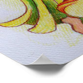 Blonde Belly Dancer Sketch Poster (Ecke)