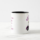 Blonde Biker Zweifarbige Tasse (Mittel)