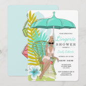 Blonde Blonde Bride Einladung (Vorne/Hinten)