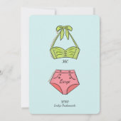 Blonde Blonde Bride Einladung (Rückseite)