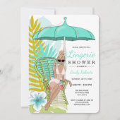 Blonde Blonde Bride Einladung (Vorderseite)