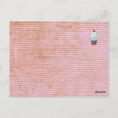 Blonde Blue Eyes Postcard Postkarte (Rückseite)