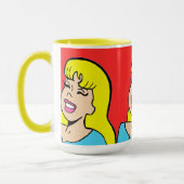 Blonde Bombshell Comic Strip Kaffee Tasse (Links)