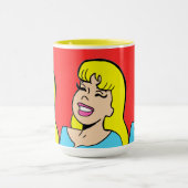 Blonde Bombshell Comic Strip Kaffee Tasse (Zentrum)