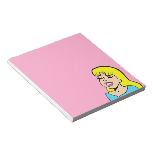Blonde Bombshell Comic Strip Notepad Notizblock (angewinkelt)